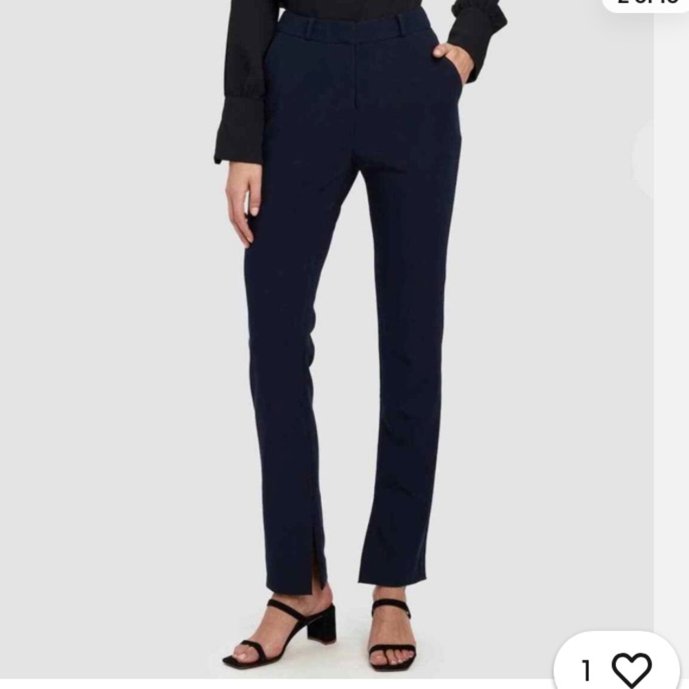 NWT Billie the Label Frida Trousers Split Hem in Black
